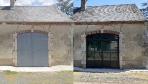 Remplacement d’une porte de grange à Nevers