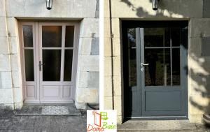 Porte, fenêtre mixte bois et aluminium